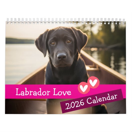 Labrador Love Calendar Kalender (Hoes)