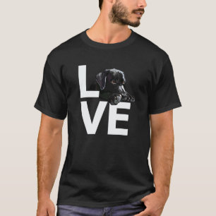 Labrador Love Retriever Hond Zwarte Lab Moeder T-shirt