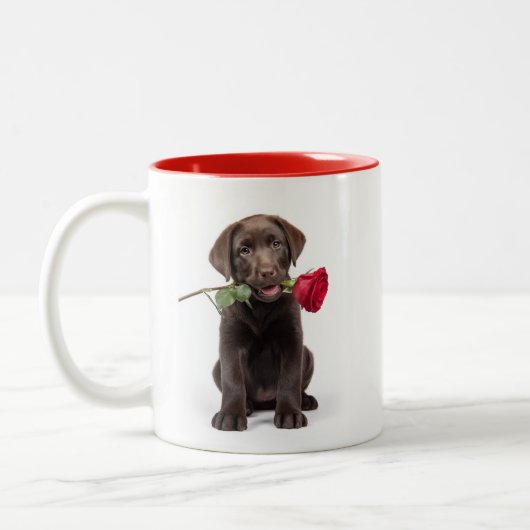 Labrador Love Tweekleurige Koffiemok (Links)