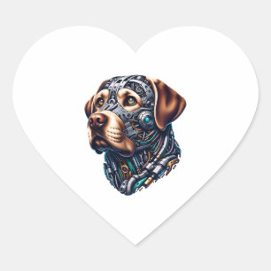 Labrador Lover Android Geïnspireerde kunst Hart Sticker