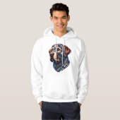 Labrador Lover Android Geïnspireerde kunst Hoodie (Voorkant volledig)