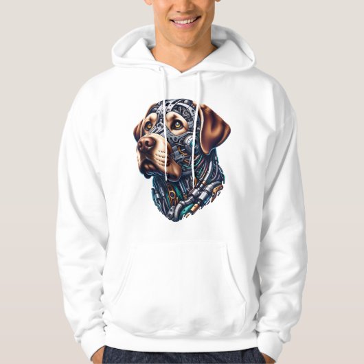 Labrador Lover Android Geïnspireerde kunst Hoodie (Voorkant)