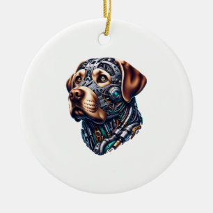 Labrador Lover Android Geïnspireerde kunst Keramisch Ornament