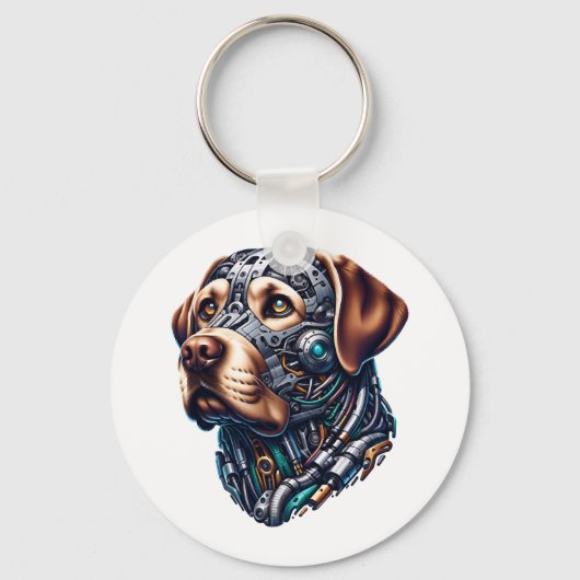 Labrador Lover Android Geïnspireerde kunst Sleutelhanger (Voorkant)