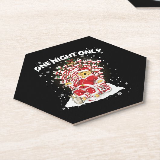 Labrador Lovers Kersthond Funny T Shirt Kartonnen Onderzetters (Schuin)