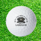 Labrador-Loving Golfer Golfballen