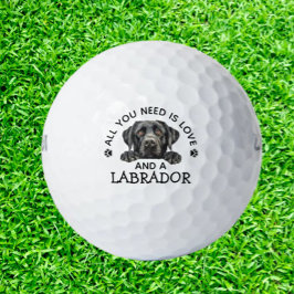 Labrador-Loving Golfer Golfballen
