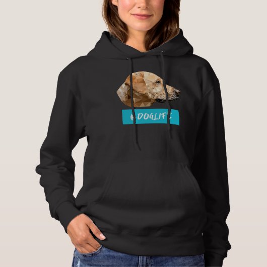 Labrador Low Polydoglife Hoodie (Voorkant)