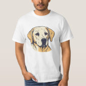 Labrador Loyale Kleding: Meesterwerken halen voor T-shirt (Voorkant)