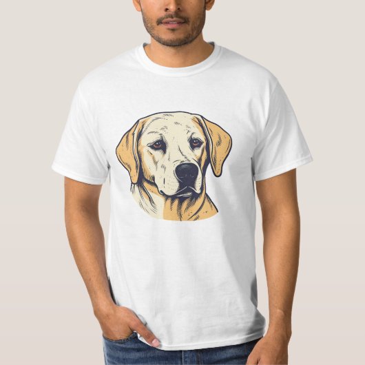 Labrador Loyale Kleding: Meesterwerken halen voor T-shirt (Voorkant)