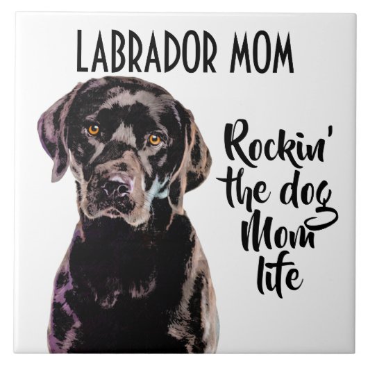 Labrador Ma Ceramic Tile Tegeltje (Voorkant)