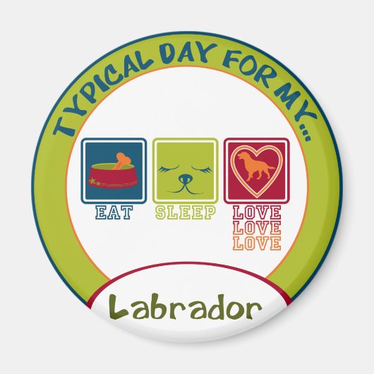 Labrador Magneet (Voorkant)