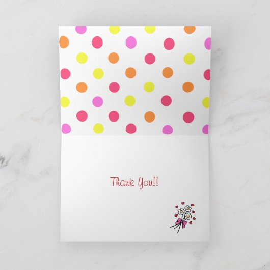 Labrador mam bij het zwembad dank u bedankkaart (Binnen)