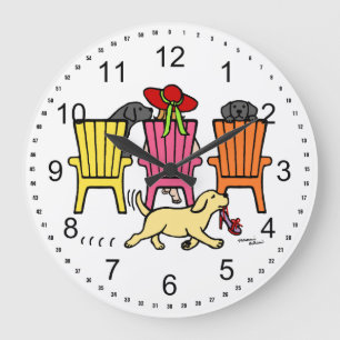 Labrador Mam in Poolside Grote Klok