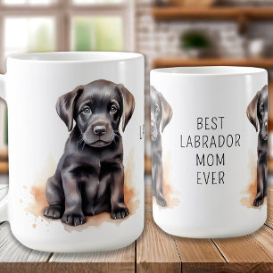 Labrador mama Extraordinaire - Black Labrador Mam Koffiemok