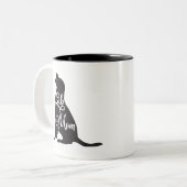 Labrador Mama Funny Dog mama - Lab dog Tweekleurige Koffiemok (Voorkant links)