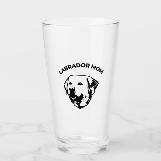Labrador mama glas (Voorkant)