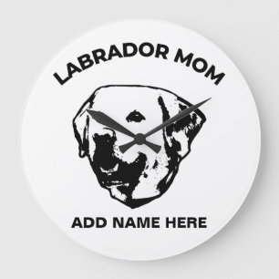 Labrador mama   grote klok