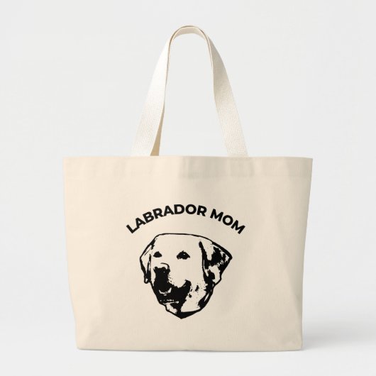 Labrador mama grote tote bag (Voorkant)