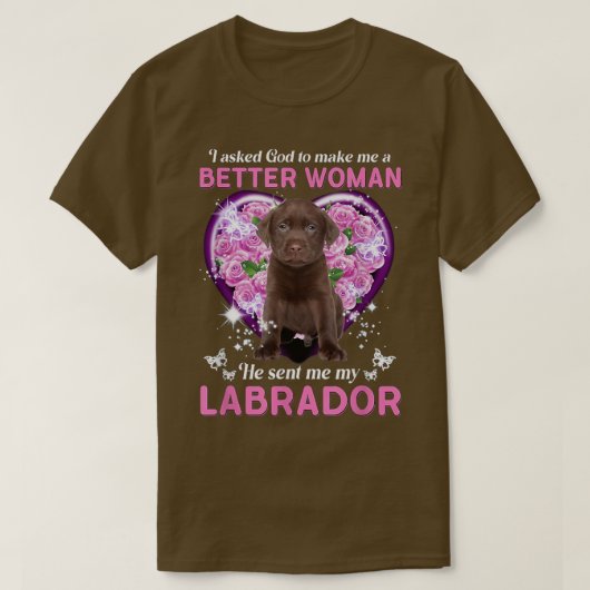 Labrador Mama Hondenliefhebber Eigenaar Happy Moed T-shirt (Design voorkant)