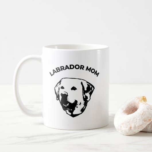 Labrador mama koffiemok (Met donut)