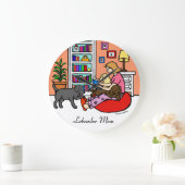 Labrador mama Reading Grote Klok (Huis)