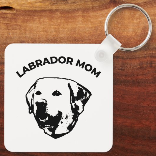 Labrador mama sleutelhanger (Achterkant)