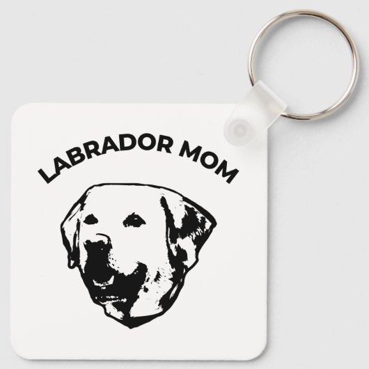 Labrador mama sleutelhanger (Achterkant)