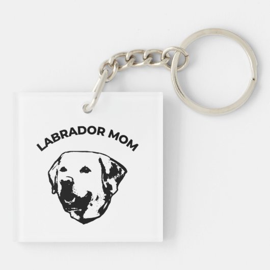 Labrador mama sleutelhanger (Achterkant)