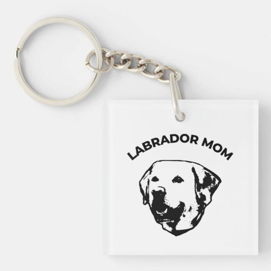 Labrador mama sleutelhanger (voorkant)