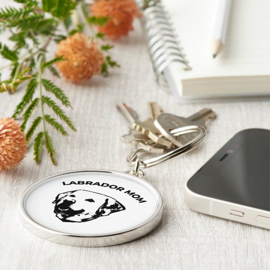 Labrador mama sleutelhanger (Zijkant)
