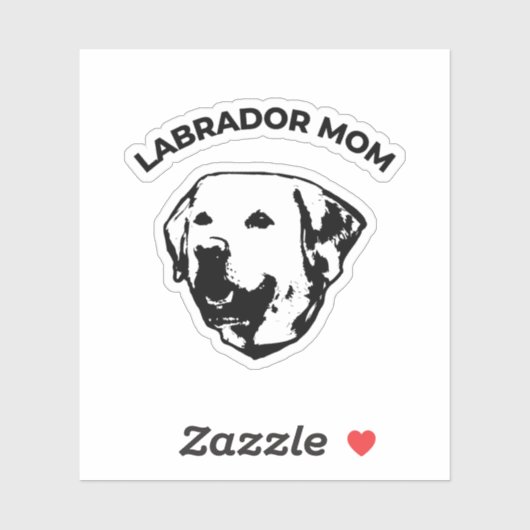 Labrador mama sticker (Vel)