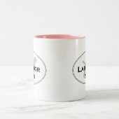 Labrador mama tweekleurige koffiemok (Center)