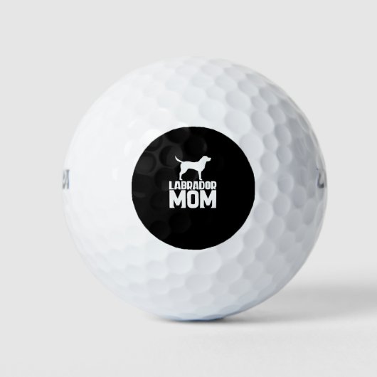 Labrador mama White Text Golfballen (Voorkant)