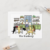 Labrador Mam's Kitchen Blonde Kaart (Voorkant / Achterkant in situ)