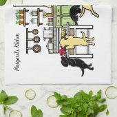 Labrador Mam's Kitchen Theedoek (Gevouwen)