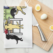 Labrador Mam's Kitchen Theedoek (Quarter Fold)