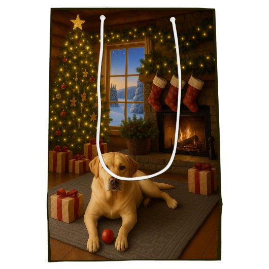 Labrador  medium cadeauzakje (Achterkant)