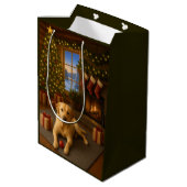 Labrador  medium cadeauzakje (Achterkant Gekanteld)