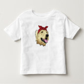 Labrador met Bandana Kinder Shirts (Voorkant)