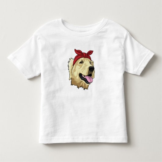 Labrador met Bandana Kinder Shirts (Voorkant)