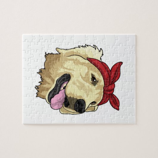 Labrador met Bandana Legpuzzel (Horizontaal)