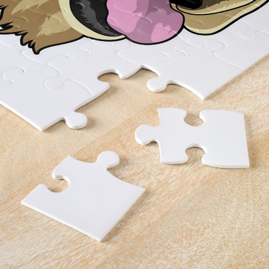 Labrador met Bandana Legpuzzel (Zijkant)