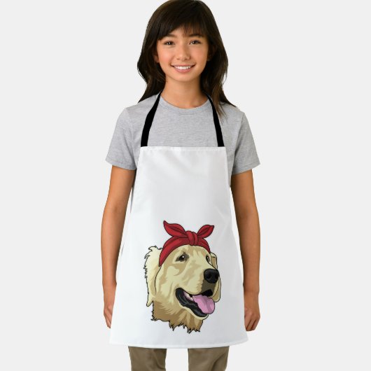 Labrador met Bandana Schort (Insitu)