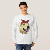 Labrador met Bandana T-shirt (Voorkant volledig)