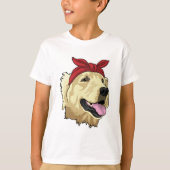 Labrador met Bandana T-shirt (Voorkant)