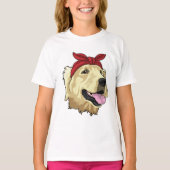 Labrador met Bandana T-shirt (Voorkant)