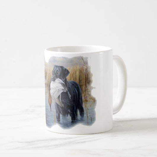 Labrador met Duck-Duck Hunting Koffiemok (Voorkant rechts)