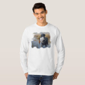 Labrador met Duck-Duck Hunting T-shirt (Voorkant volledig)