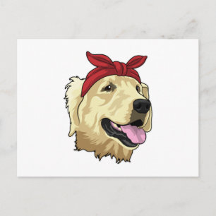Labrador met halsdoek briefkaart